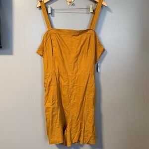 Old Navy | Mustard Shorts Romper
